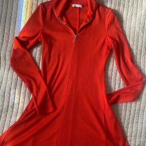 Fit and Flare Hot Red Zara Dress M!